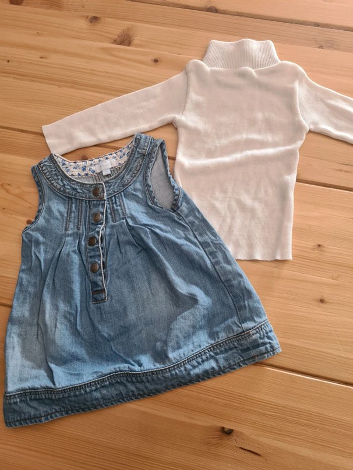 Robe jean + pull