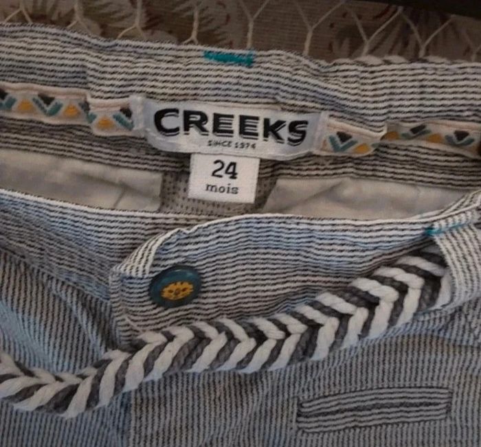 Ensemble short et tee shirt +ceinture  2 ans Creeks - photo numéro 5