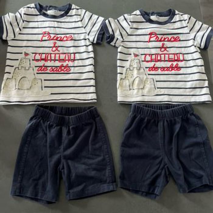 Lot 2 ensemble 18 mois identique