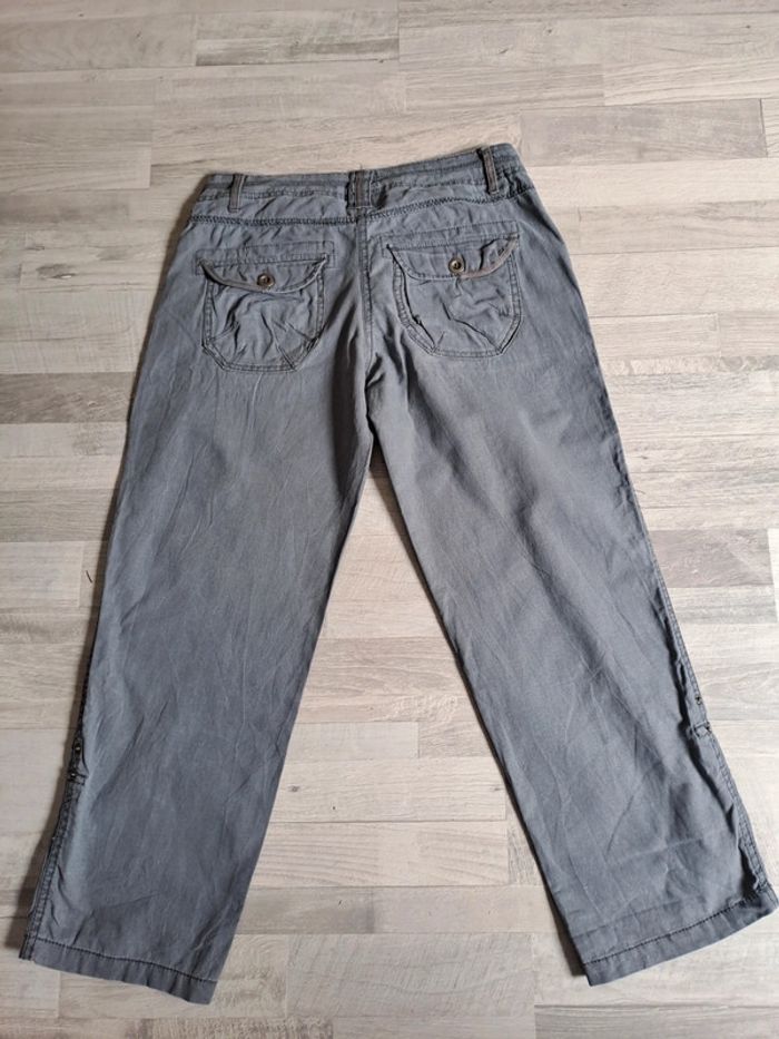 Pantacourt transformable lin taille 38 - photo numéro 4