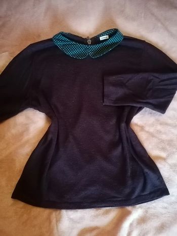 T-shirt à zip violet
