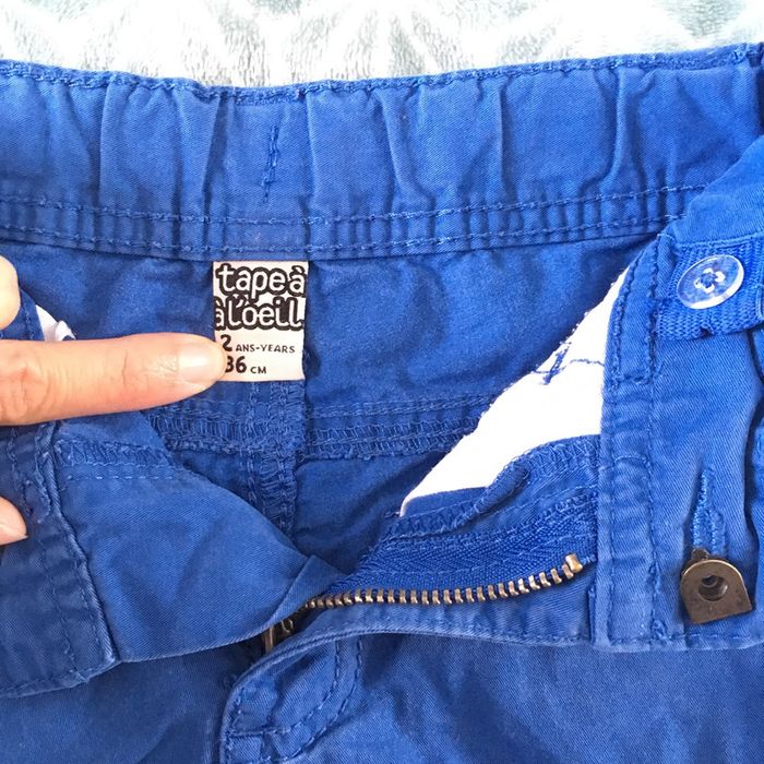 Short bleu Tape à l’œil - 2 ans - photo numéro 2