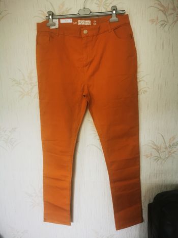 Jean inextenso neuf jaune moutarde taille 44