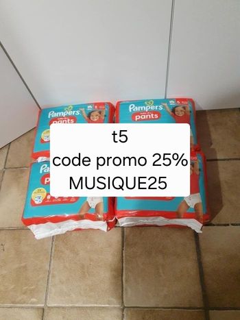 Couches culotte Pampers baby-dry pants taille 5