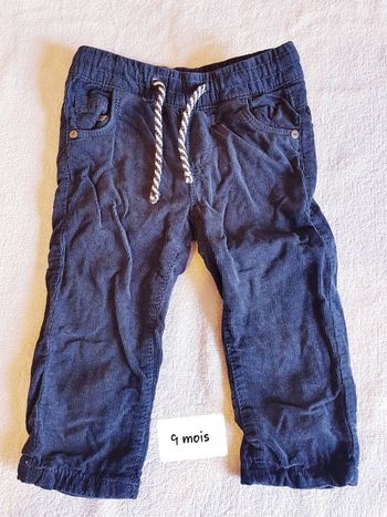 Pantalon velour TAO 9 mois