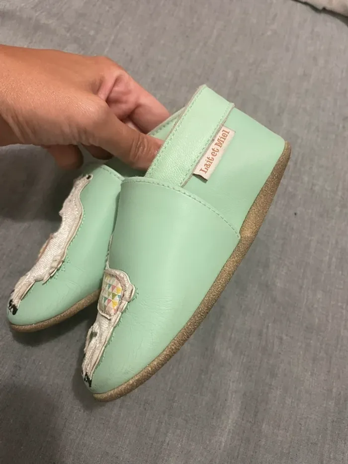Chaussons en cuir Lama - photo numéro 2