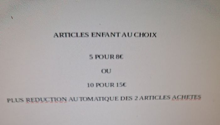 Articles enfant au choix