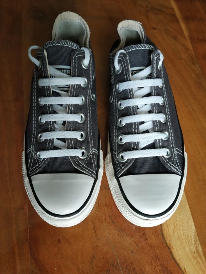 Baskets Converse grises t. 36 - photo numéro 2