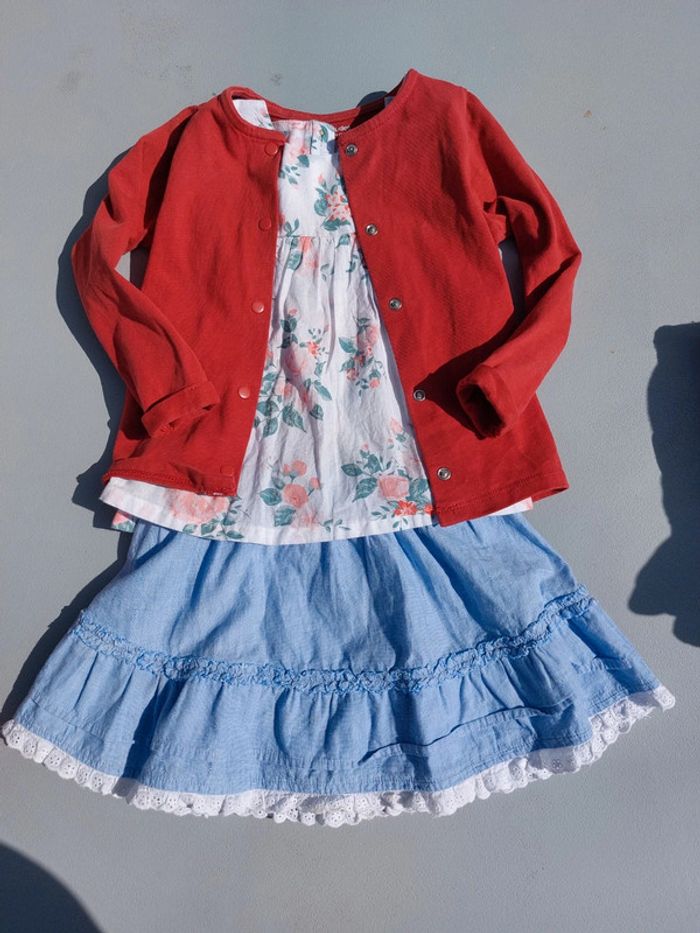 Lot été blouse chemisier gilet jupe - photo numéro 7