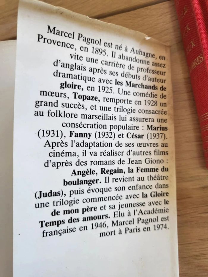 Livre La petite fille aux yeux sombres de Marcel Pagnol édition 1984 - photo numéro 12
