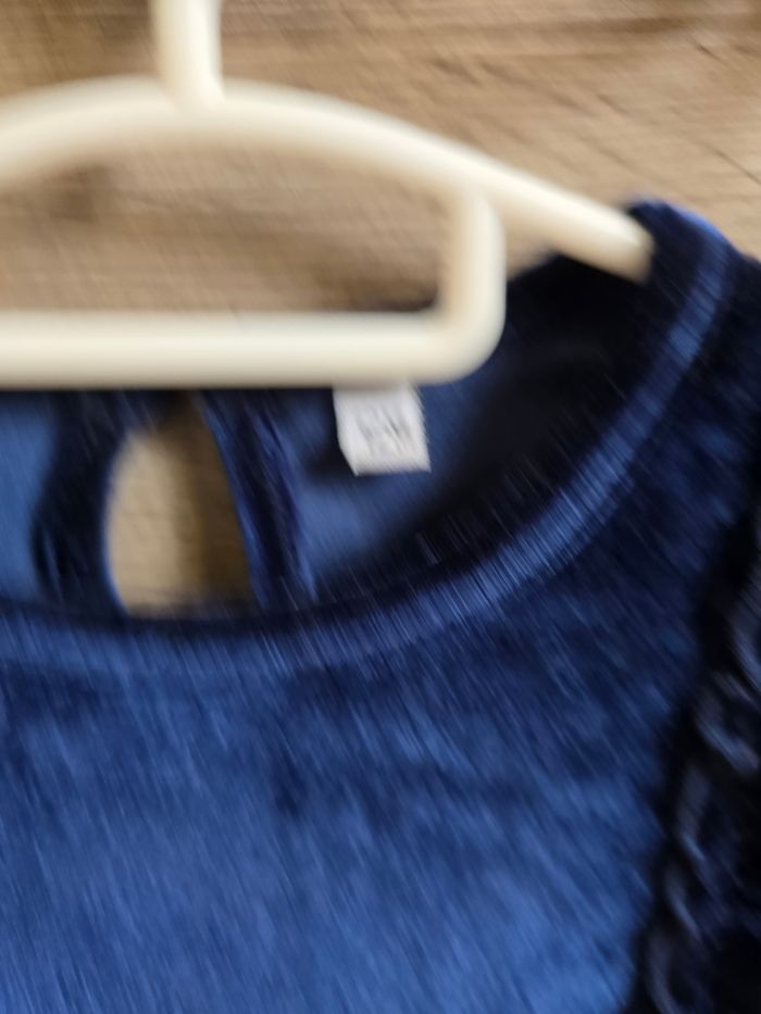 Vêtement Bébé Fille - Robe bleu - Tex Baby - 12 mois - photo numéro 4