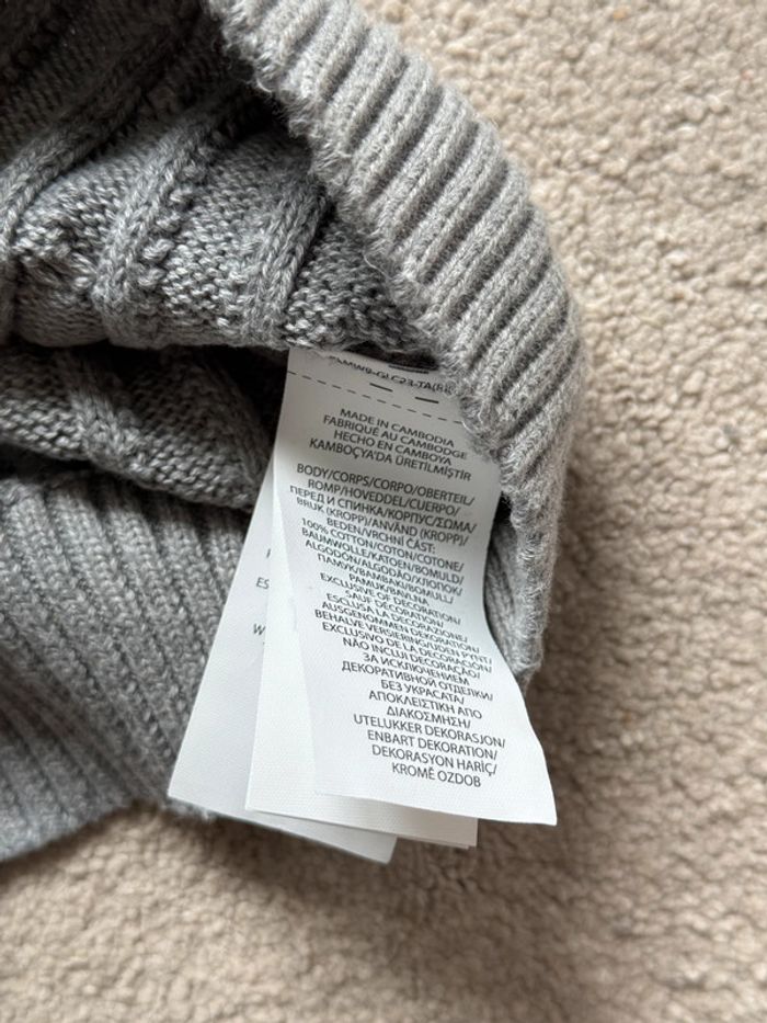 Pull torsadé Ralph Lauren Fille - Gris - photo numéro 6