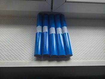 Vinyle adhesif permanent bleu pour machine de découpe (5 x 1m )
