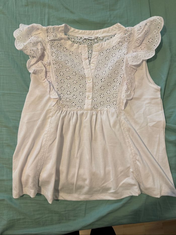 Blouse ample à dentelle