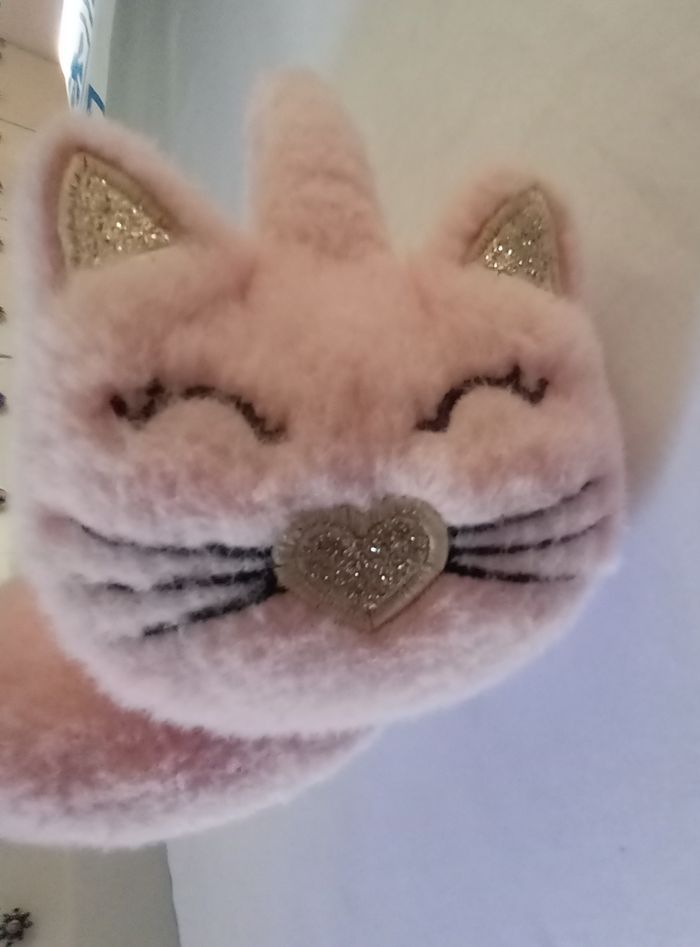 Cache oreilles tête de chat - photo numéro 2