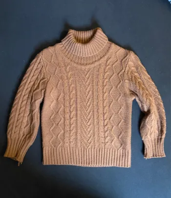 Pull col roulé