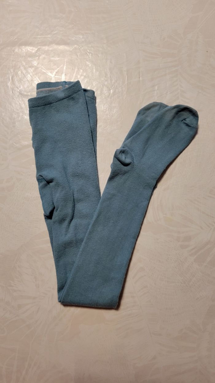 Collants couleur bleue taille 122cm C&A