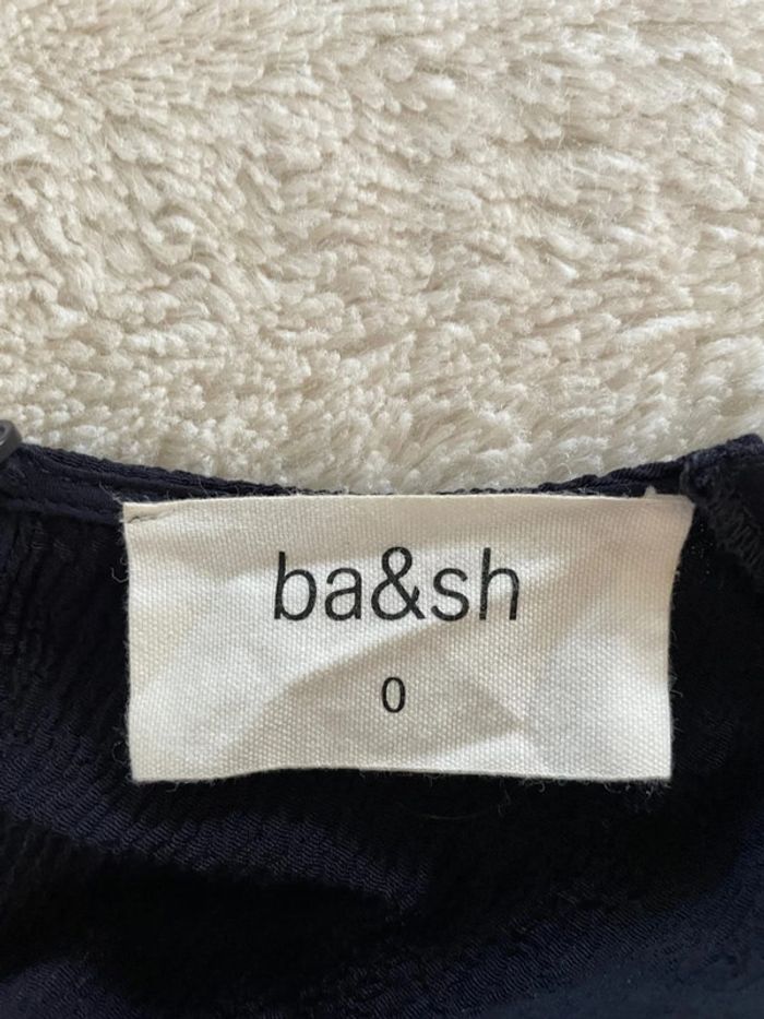 Top manches longues Ba&sh XS Bambou bleu nuit - photo numéro 6