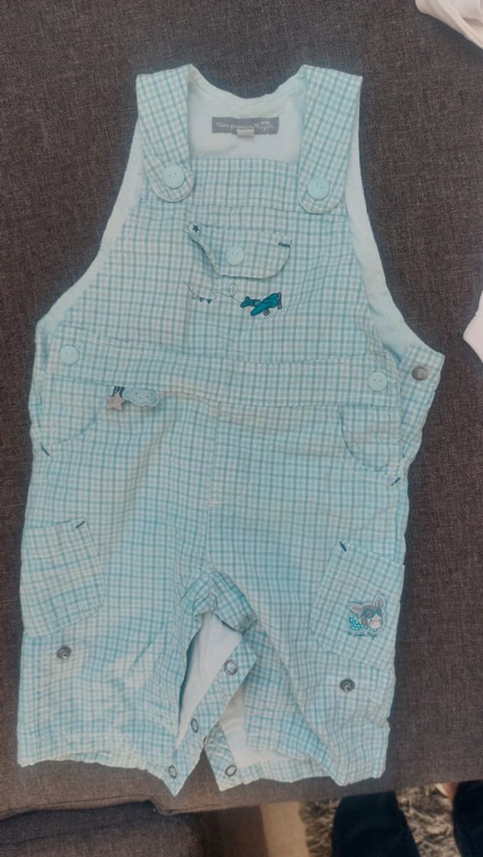 Ensemble body salopette, 3 mois/59 cm, très bon état - photo numéro 3