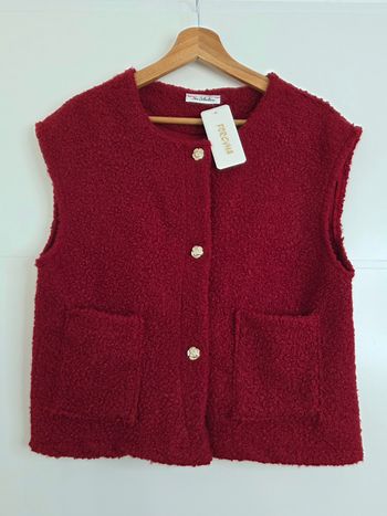 Gilet sans manches rougr