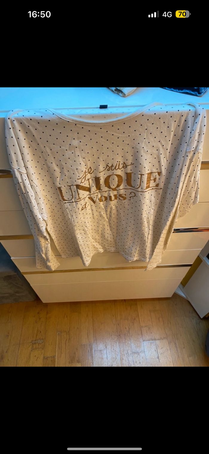 Tee shirt pour fille manches longues