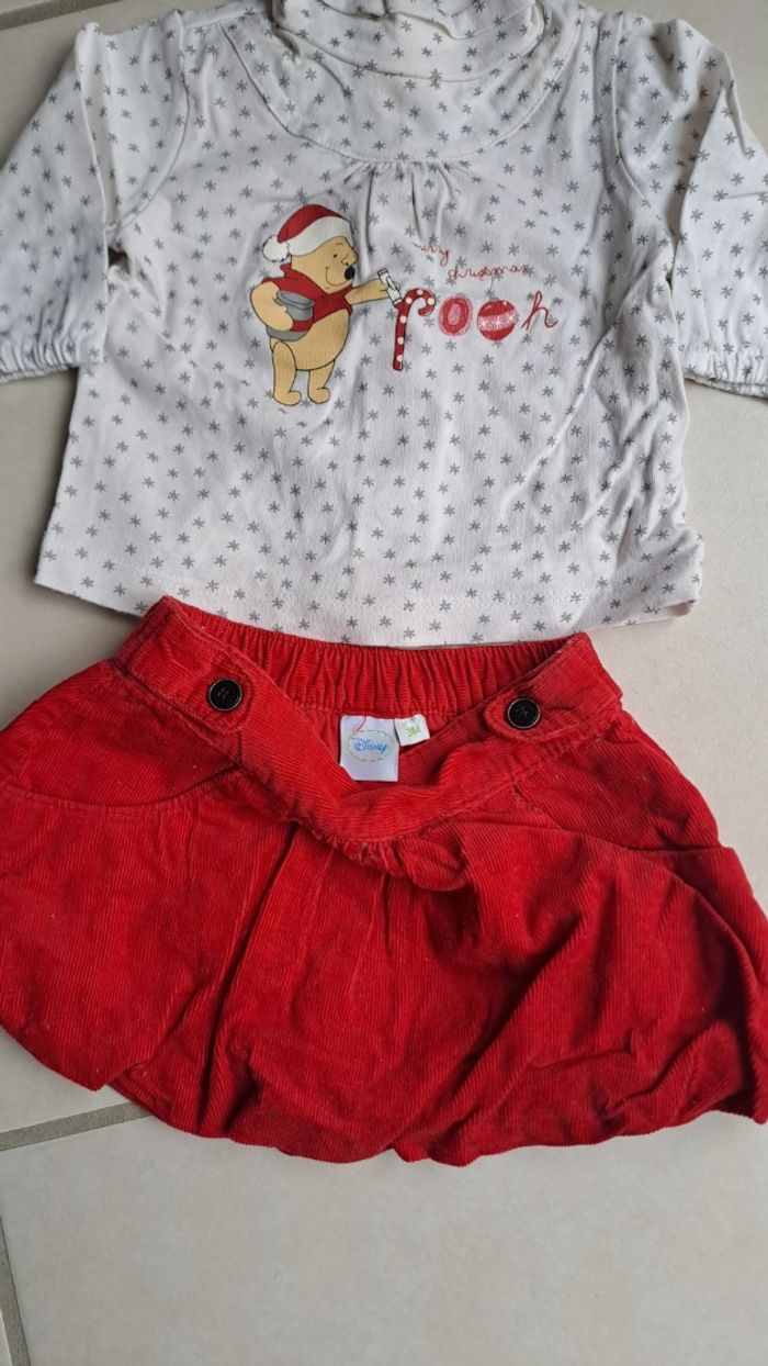 Ensemble Disney Noël fille 3 mois - photo numéro 4