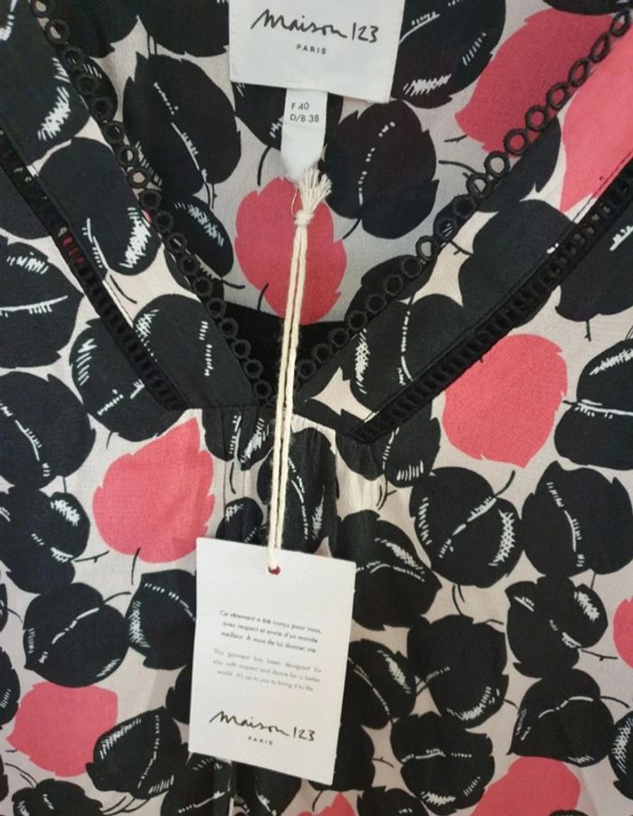 Robe fluide fleurie 123 Taille 40 - photo numéro 4