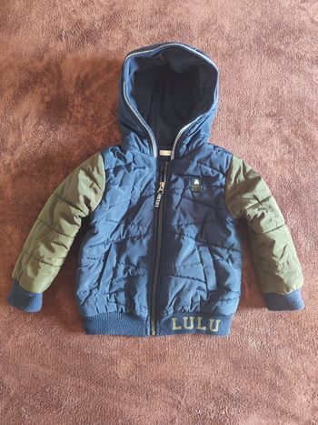 Blouson bleu marine kaki Lulu Castagnette 3 ans