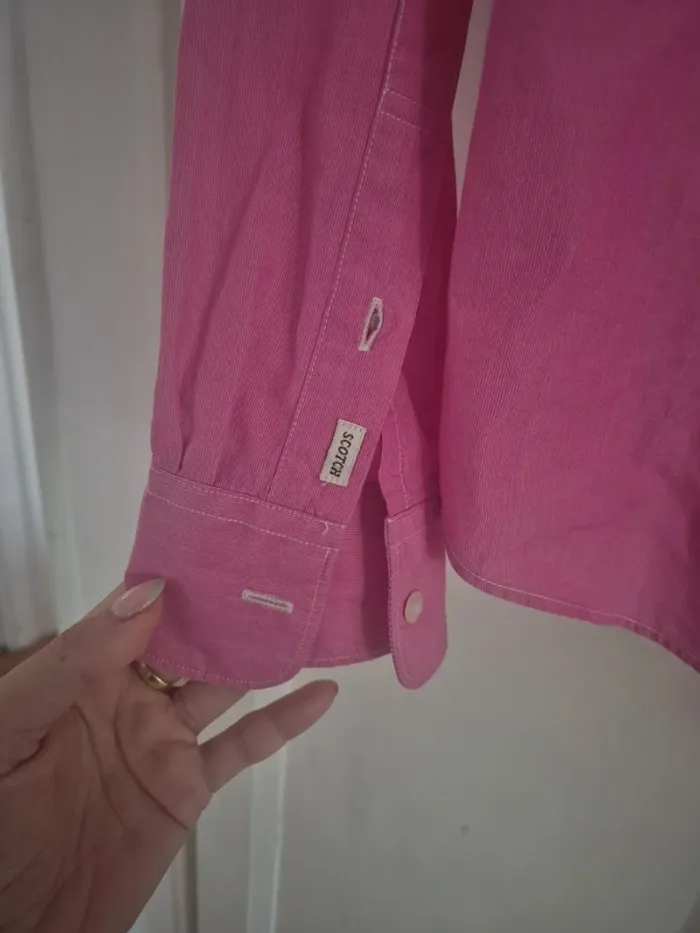 Chemise homme rose Scotch & soda - photo numéro 4