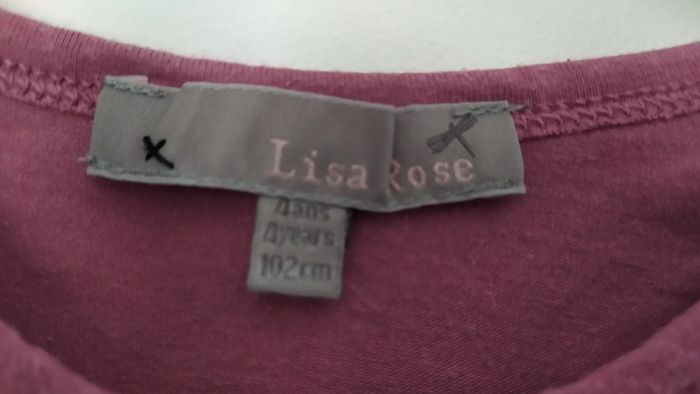Haut Lisa Rose motif noeud strass 4 ans - photo numéro 3