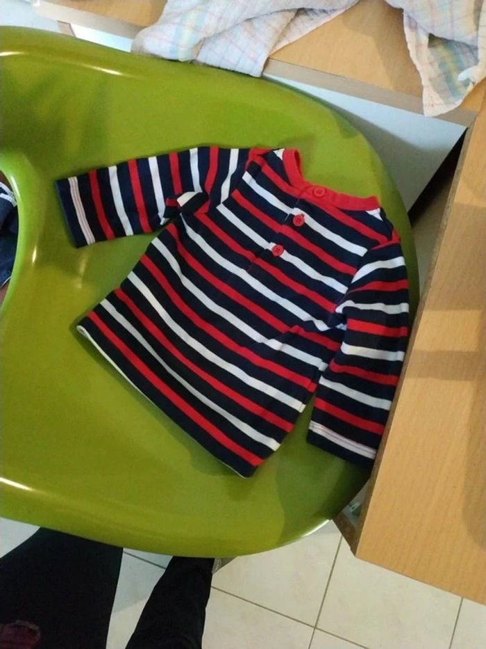 Ensemble T shirt sweat et pantalon bébé 6 mois - photo numéro 2