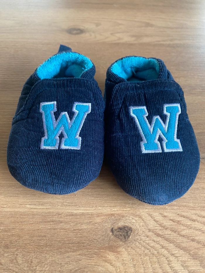 Jolie paire de chausson bleu neuf - photo numéro 3