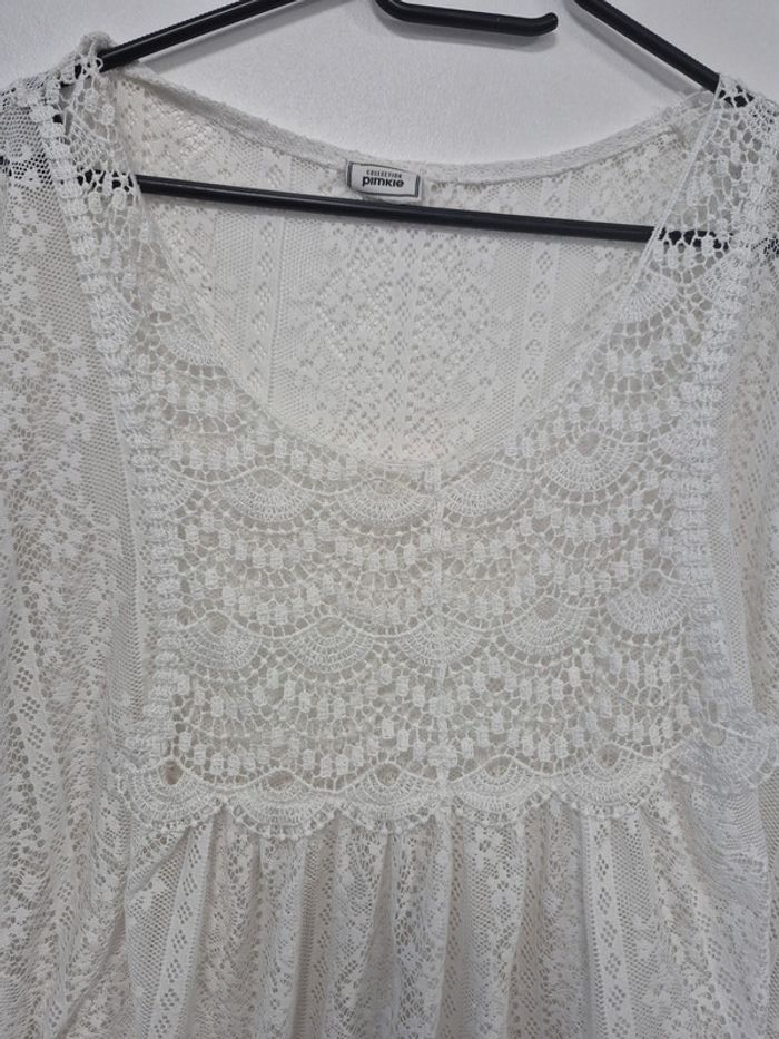 Haut en dentelle blanc pimkie taille s