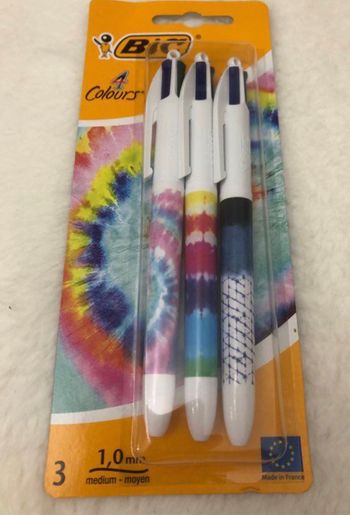 Coffret 3 stylos BIC Série Tie & Dye