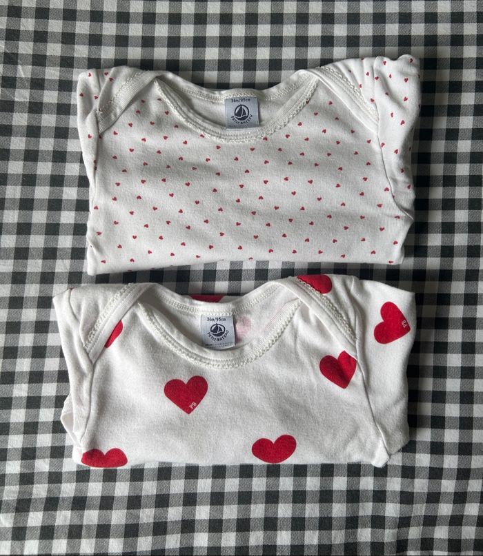 Lot de 2 bodies - Petit Bateau 36M
