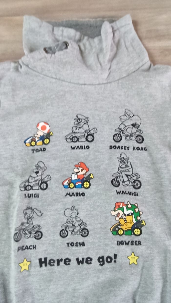 Pull garçon 12 ans Mario Kart - photo numéro 2