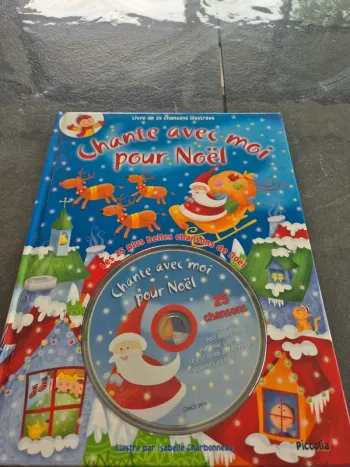 Livre avec CD de 25 chansons De Noël Illustrés