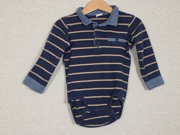 Bodie polo bleu marine H&M 86 cm 