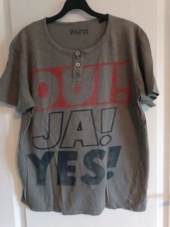 T-shirt gris Coin Venezia L