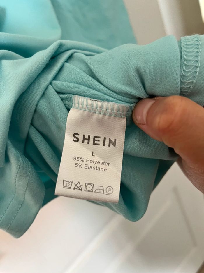 Robe t-shirt bleu ciel shein - photo numéro 4