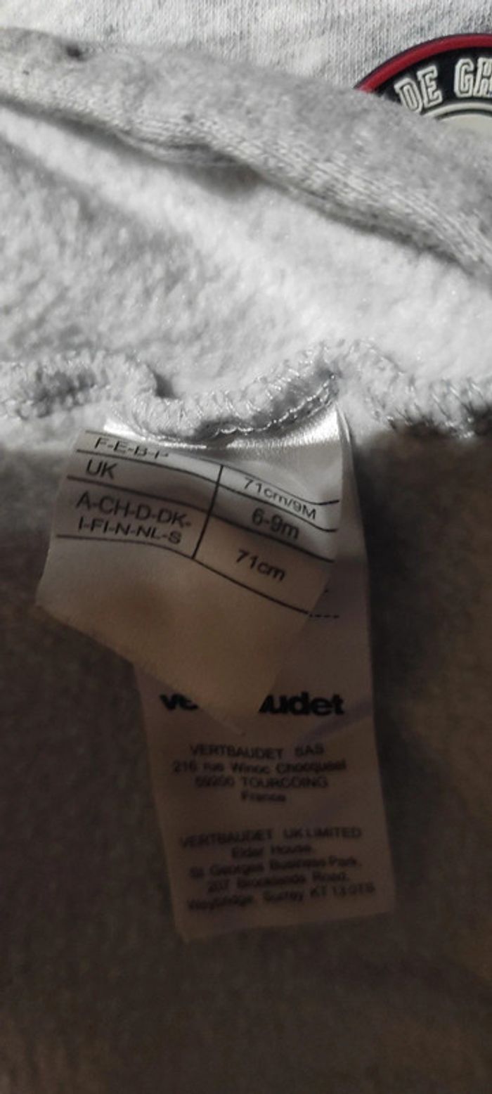 Combinaison Vertbaudet 9 mois 71 cm - photo numéro 3