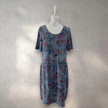 Robe d'été manches courtes imprimée taille xxl 44