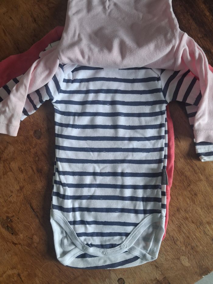 Lot 3 bodys Absorba fille ML neufs - photo numéro 3