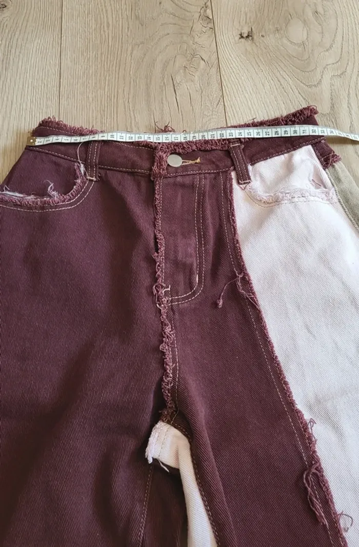 Pantalon patchwork multicolore Shein XS – Neuf sans étiquette - photo numéro 10