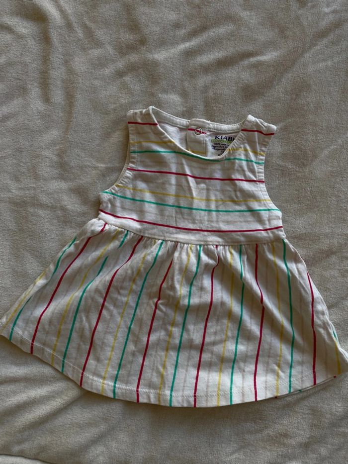 Robe multicolore sans manches - photo numéro 2