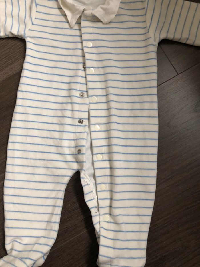 Pyjama en velours très doux 62 cm (environ 3 mois) Zeeman - photo numéro 3