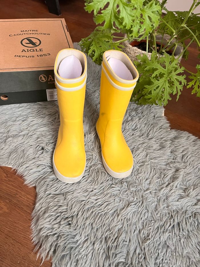 Bottes de pluie marque Aigle, taille 28 - photo numéro 7