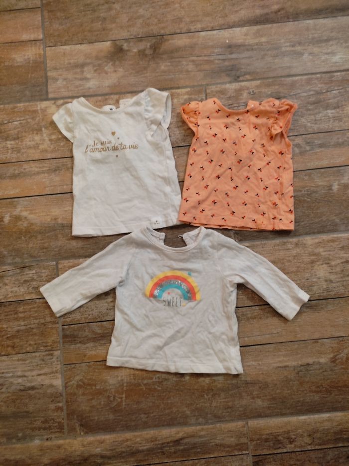 Lot tee shirt 3 mois