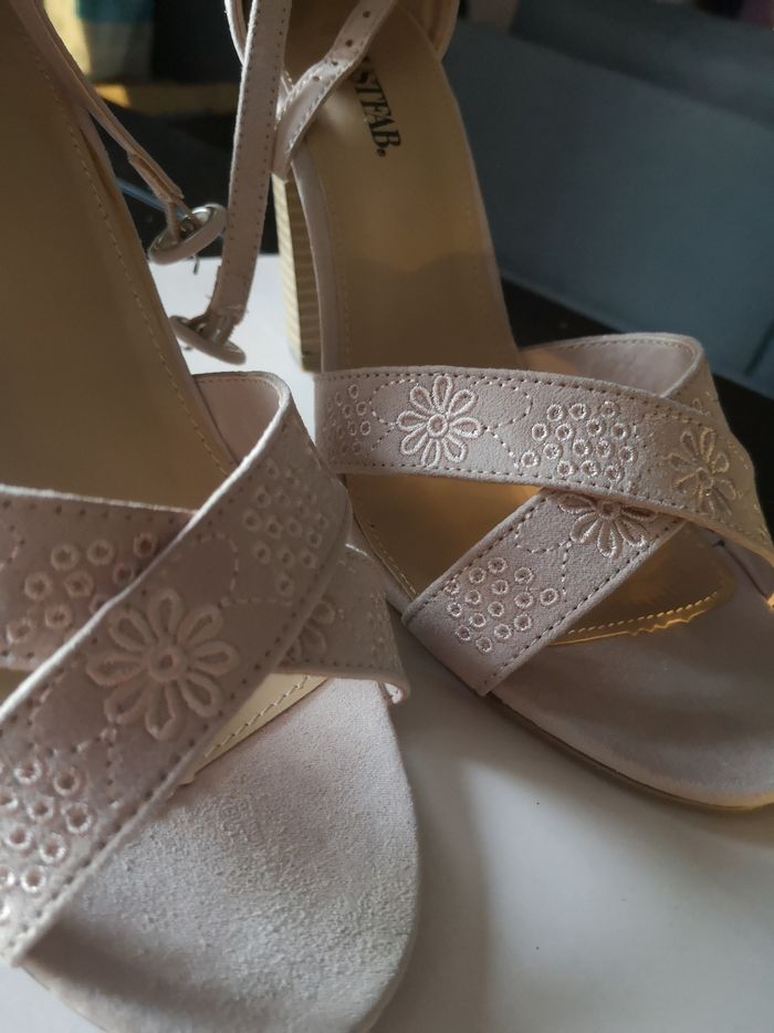 Sandales rose poudré - photo numéro 6