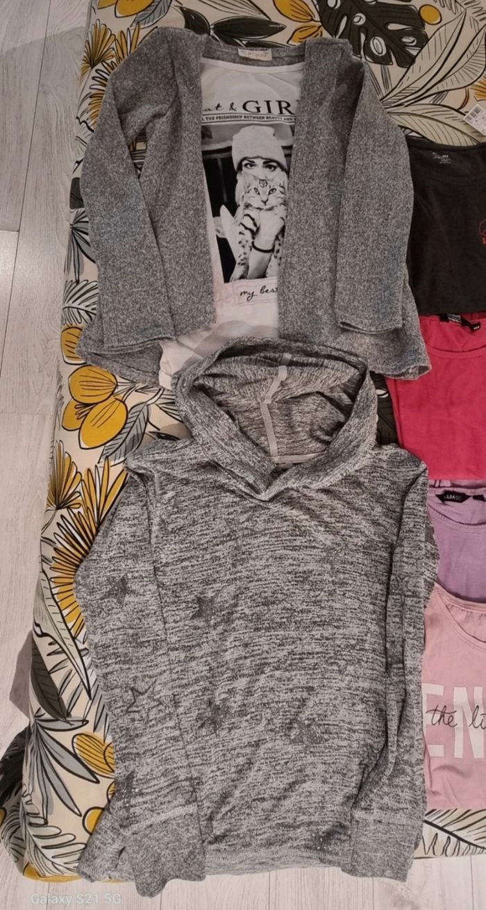 Lot de 20 tee-shirts manches longues fille - photo numéro 2